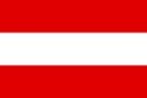 Austrian flag in correct proportions and colors